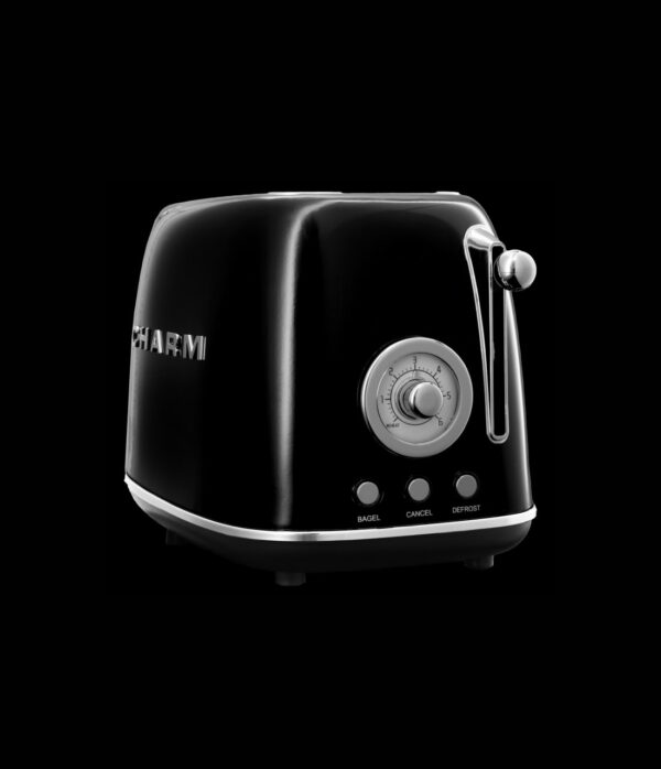 Black Retro Toaster - Image 3